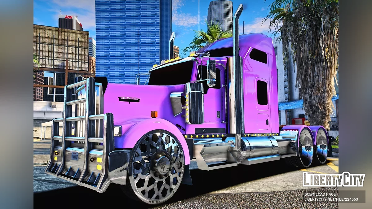 2014 Kenworth Big Rig On Corleone Forged Wheels / GTA 5