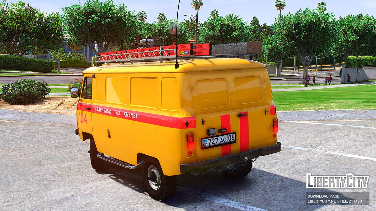 1989 UAZ 3962 Газовая аварийная служба Казахстана [Add-On | KZ Plates | Extras] / GTA 5