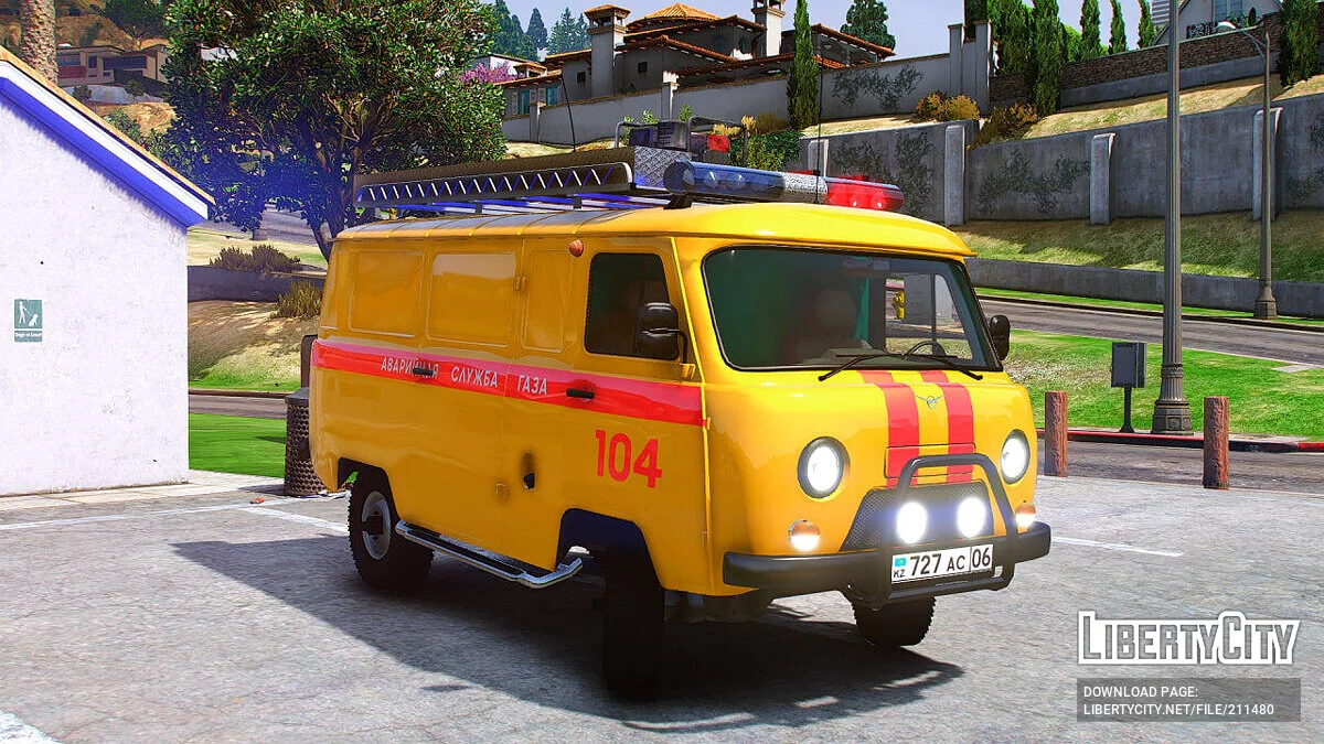 1989 UAZ 3962 Газовая аварийная служба Казахстана [Add-On | KZ Plates | Extras] / GTA 5