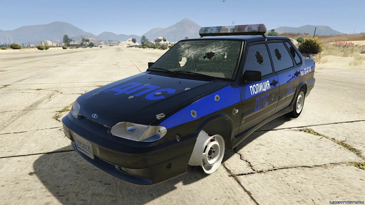 Ваз-2114-2115 Полиция ДПС [Add-On | Extras] 1.0 / GTA 5
