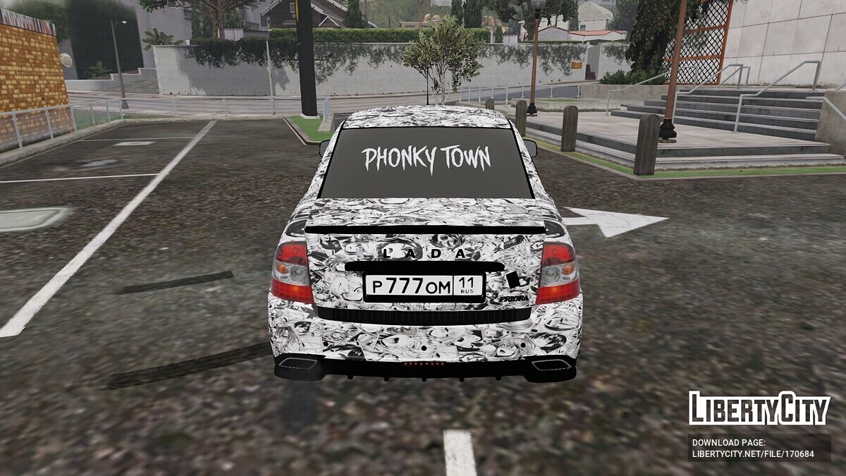 Скачать Lada Priora Phonky Town для GTA 5