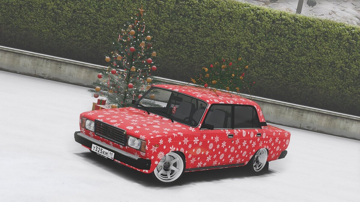 Скачать 2001 Lada 2107 Christmas для GTA 5