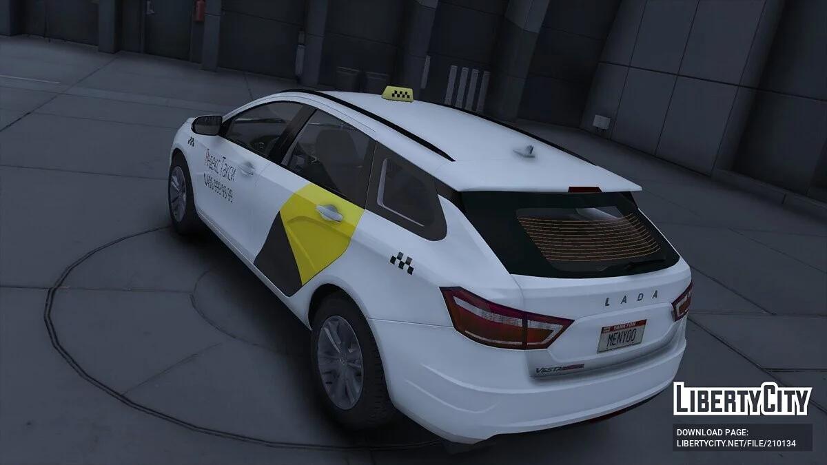 Lada Vesta Taxi / GTA 5
