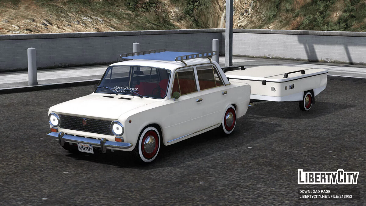 1972 LADA 2101 «Classic» [Add-On | Car + Trailer | Plates | Extras | Livery | Template] / GTA 5