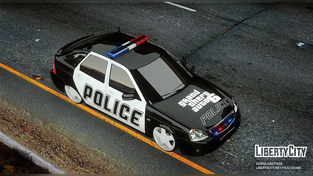 Lada Priora Police - Humoyun Edition / GTA 5