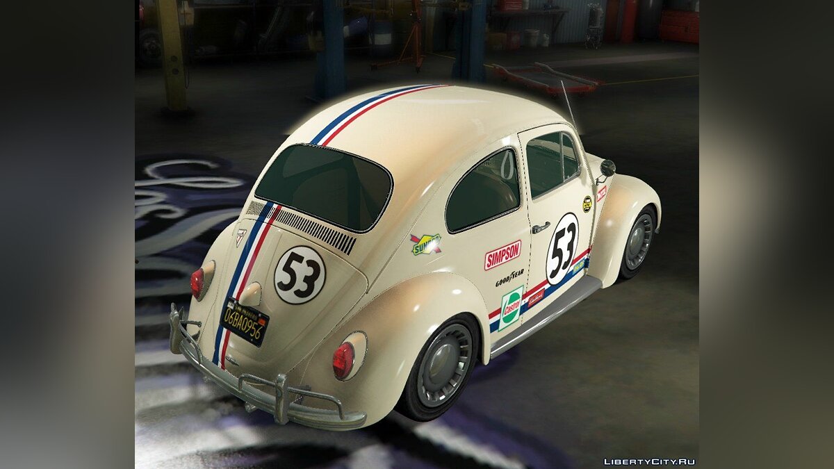 Скачать Volkswagen Beetle (1st Gen) Herbie [Add-On | Livery] 0.91 для GTA 5