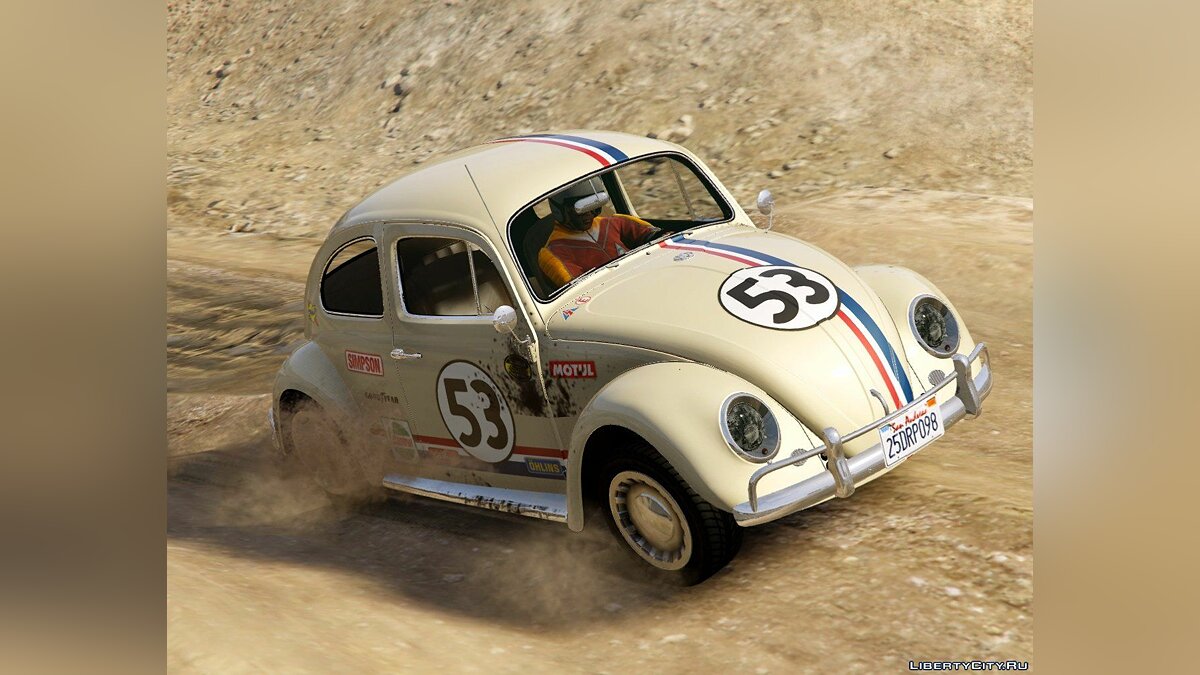 Скачать Volkswagen Beetle (1st Gen) Herbie [Add-On | Livery] 0.91 для GTA 5