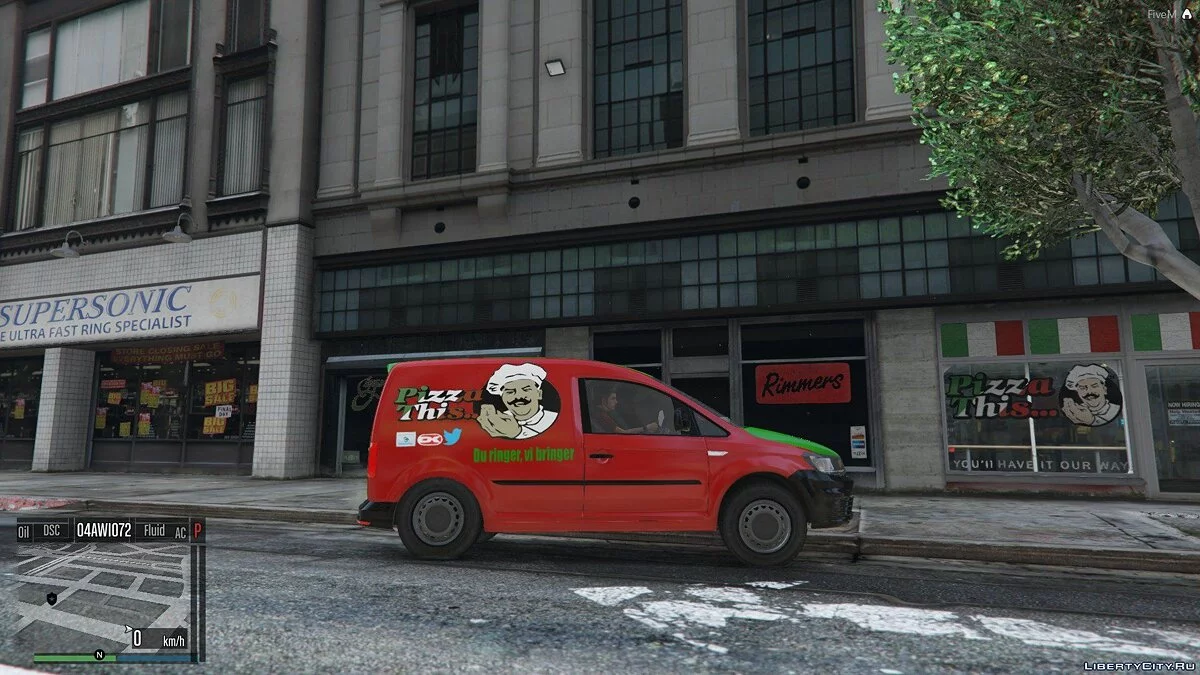 Volkswagen Caddy Pizza-Delivery [Danish/Dansk] [ADD-ON]  1.0 / GTA 5