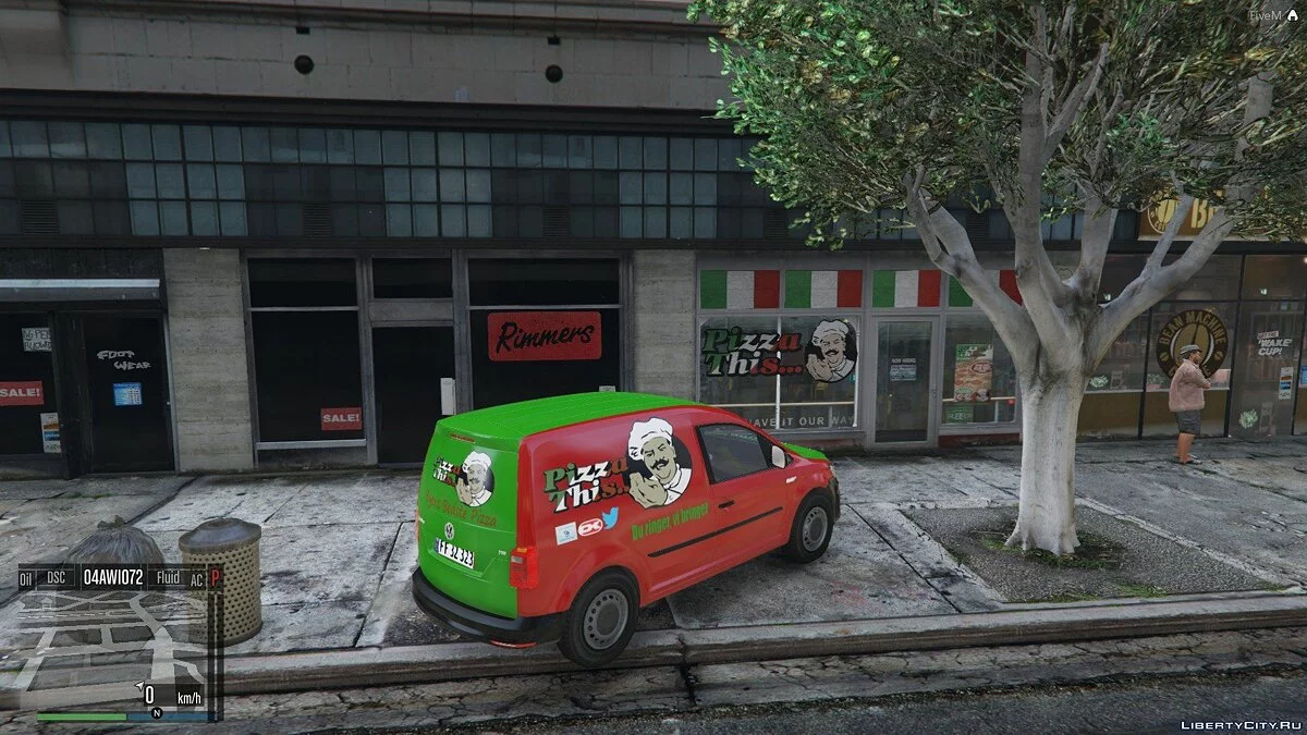 Volkswagen Caddy Pizza-Delivery [Danish/Dansk] [ADD-ON]  1.0 / GTA 5