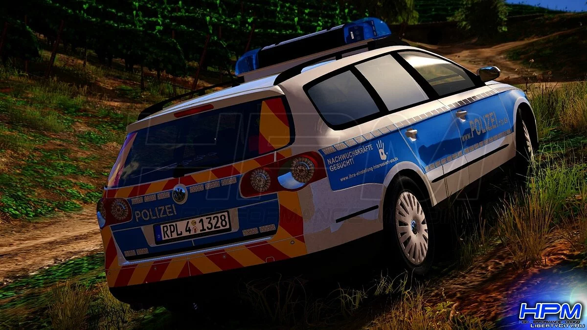 VW Passat B6 Variant Polizei RLP [AddOn | Replace | ELS] V1.0 / GTA 5
