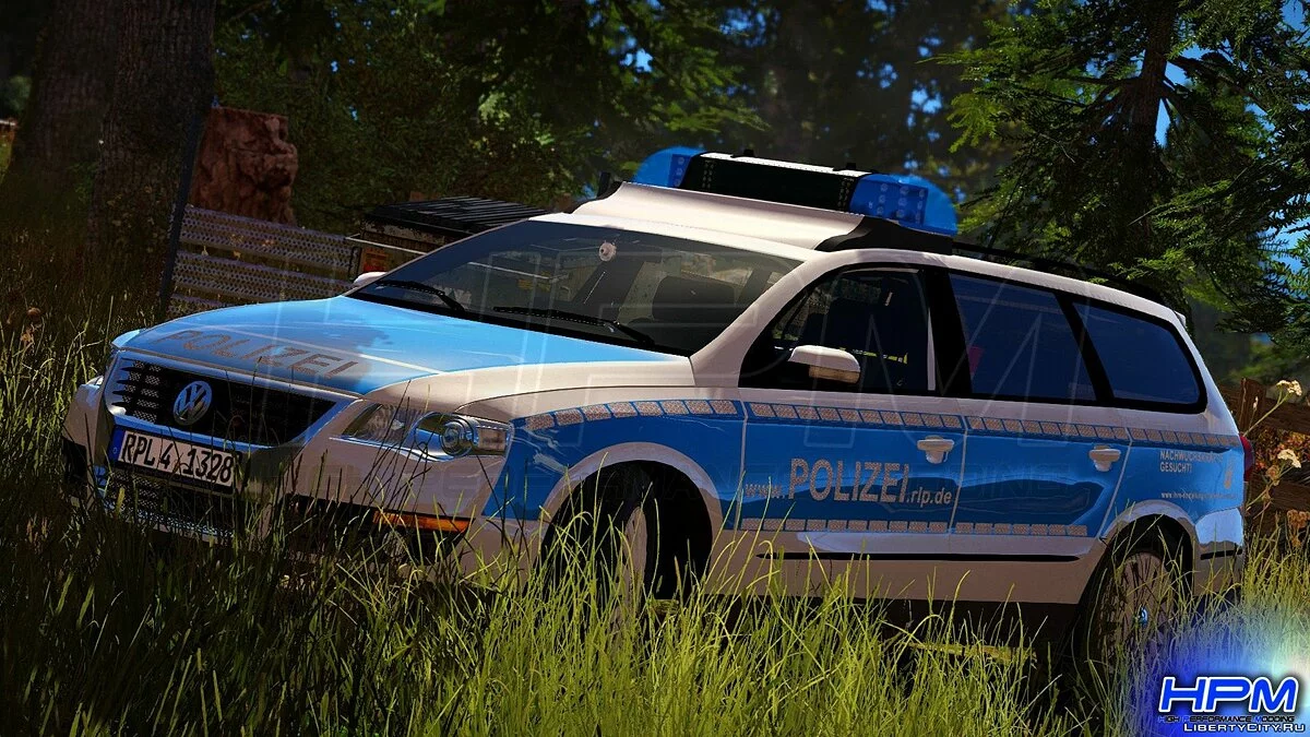 VW Passat B6 Variant Polizei RLP [AddOn | Replace | ELS] V1.0 / GTA 5