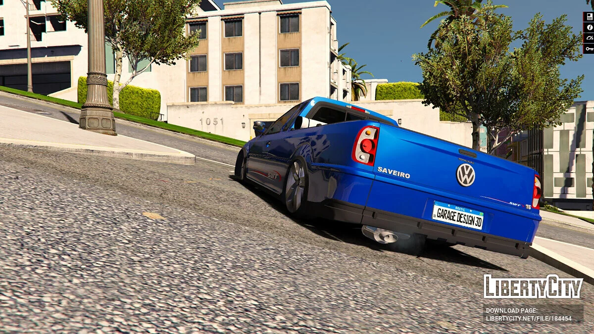 Volkswagen Saveiro G4 Surf Blue Do Lukao [Add-On] / GTA 5