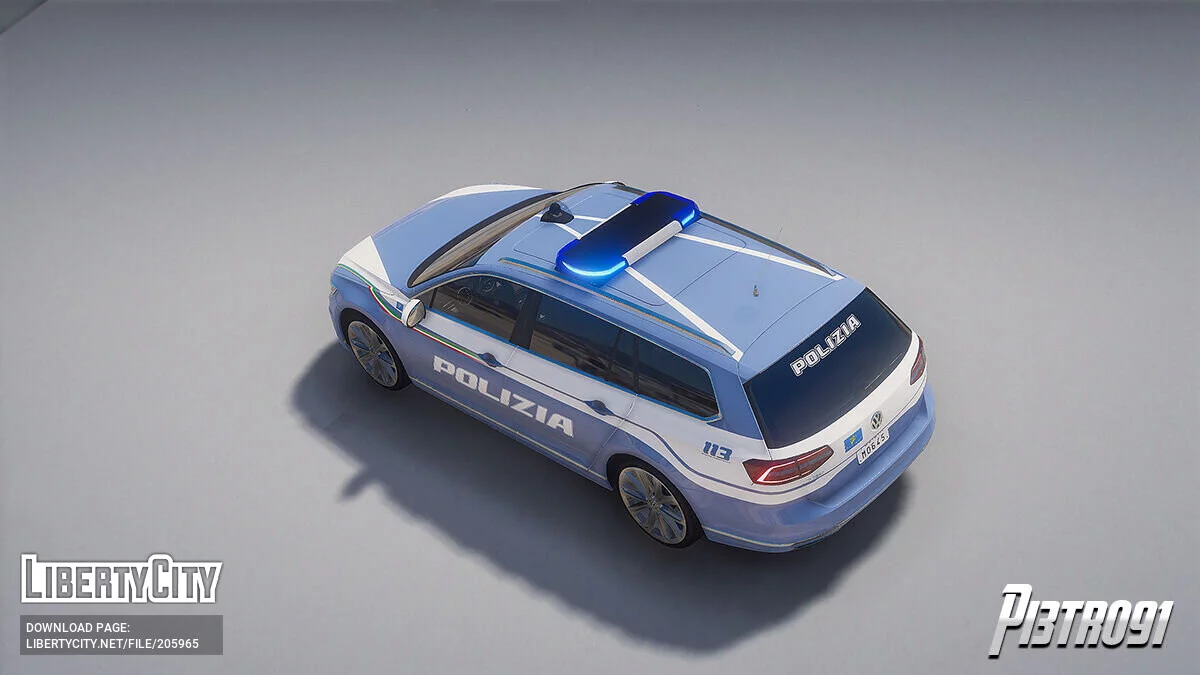 Volkswagen Passat Polizia di Stato v1.0 / GTA 5
