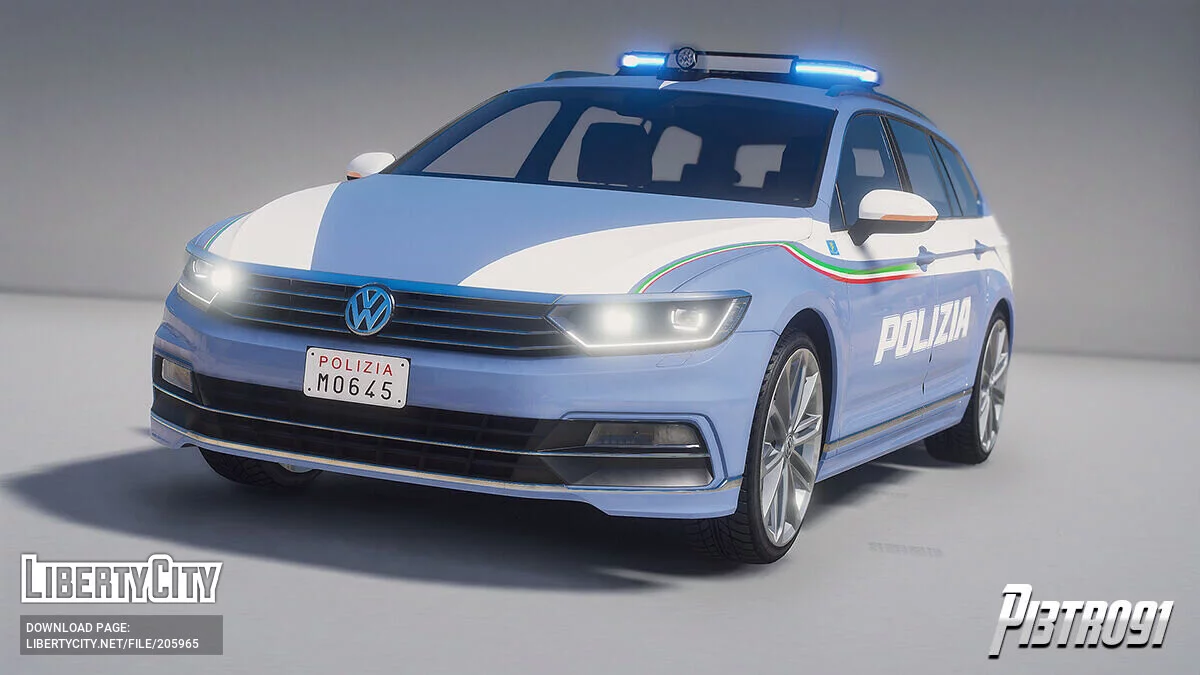 Volkswagen Passat Polizia di Stato v1.0 / GTA 5