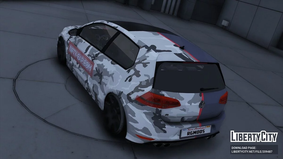Volkswagen Golf R Dark Nifty Cap / GTA 5