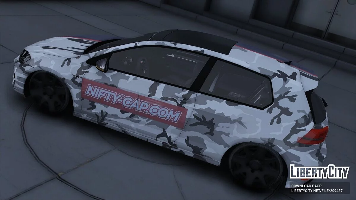 Volkswagen Golf R Dark Nifty Cap / GTA 5
