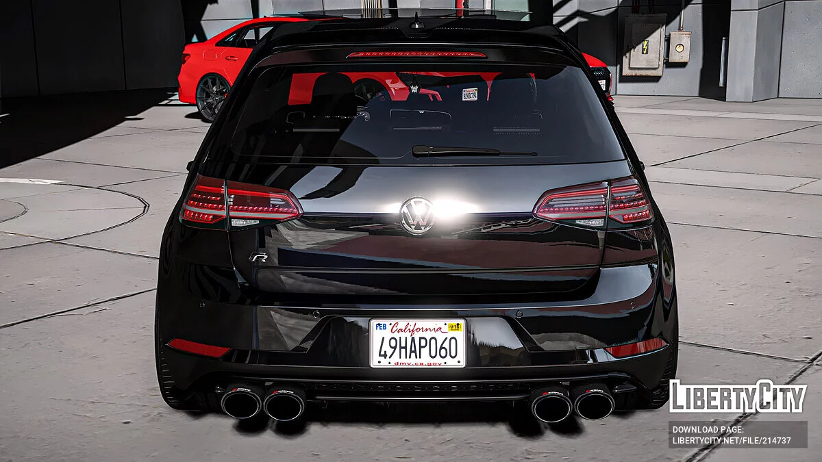 Volkswagen Golf 7.5 R 2018 Akrapovic / GTA 5