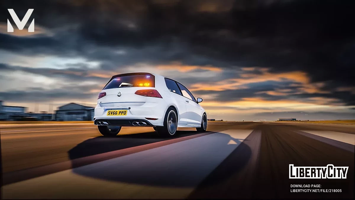 Volkswagen Golf R Mk7 Unmarked / GTA 5