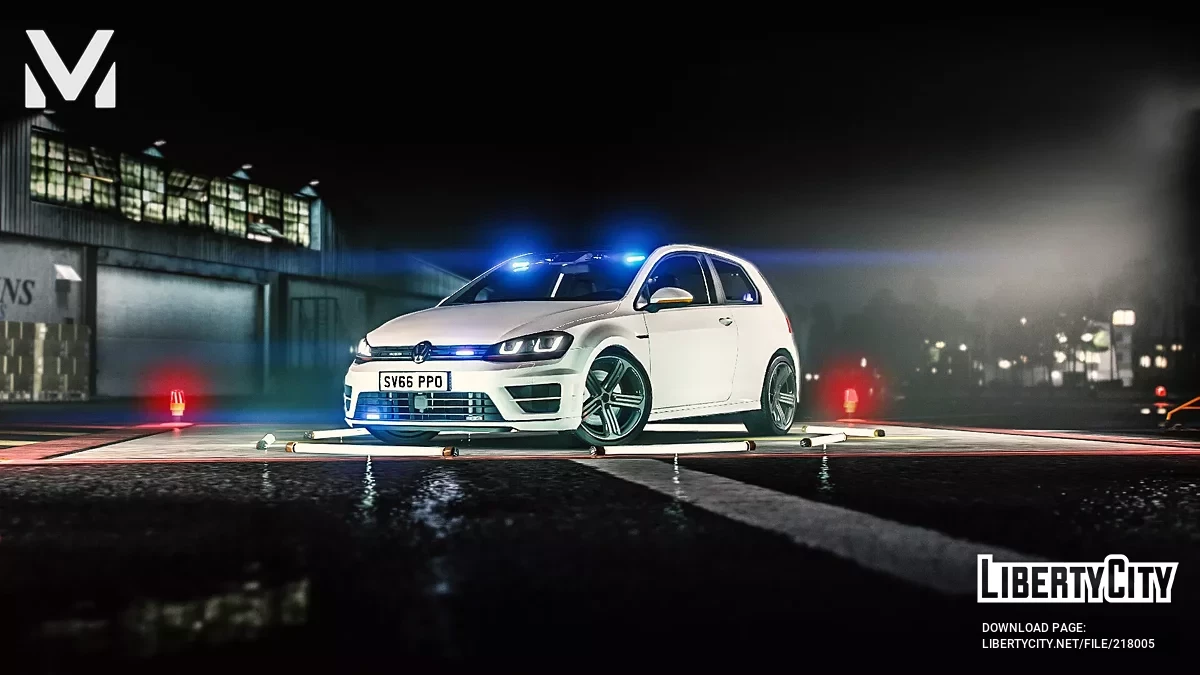Volkswagen Golf R Mk7 Unmarked / GTA 5