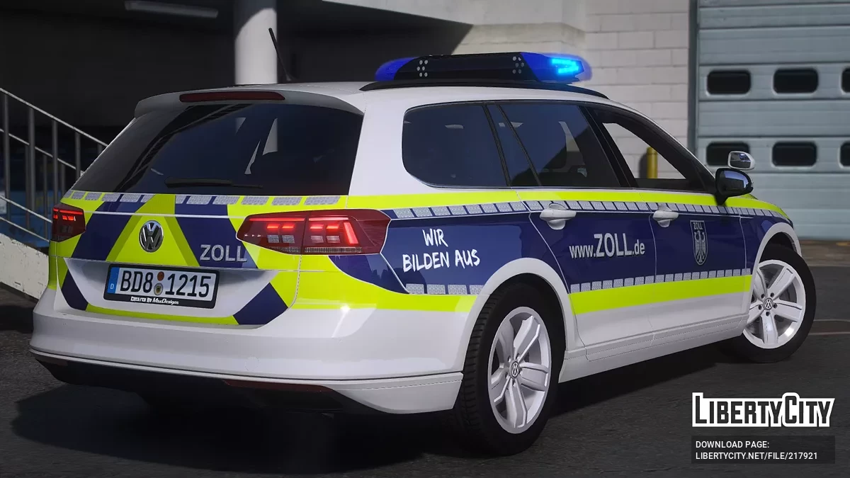 Volkswagen Passat B8 Facelift FuStw Zoll / GTA 5
