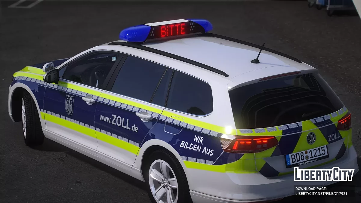 Volkswagen Passat B8 Facelift FuStw Zoll / GTA 5