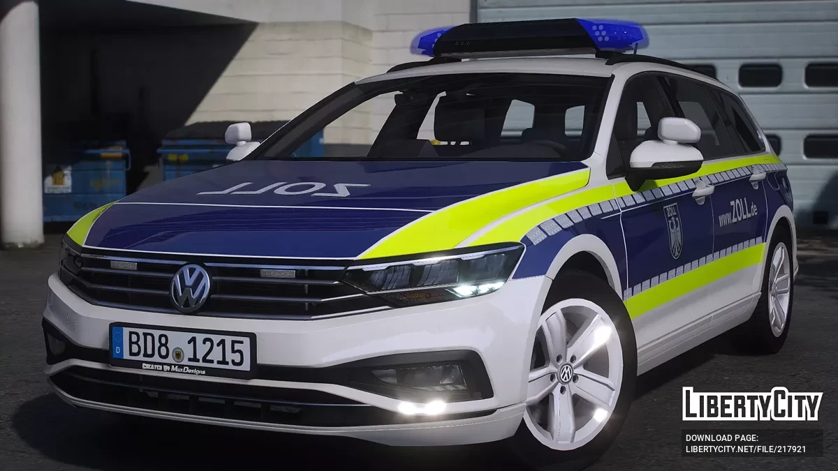 Volkswagen Passat B8 Facelift FuStw Zoll / GTA 5