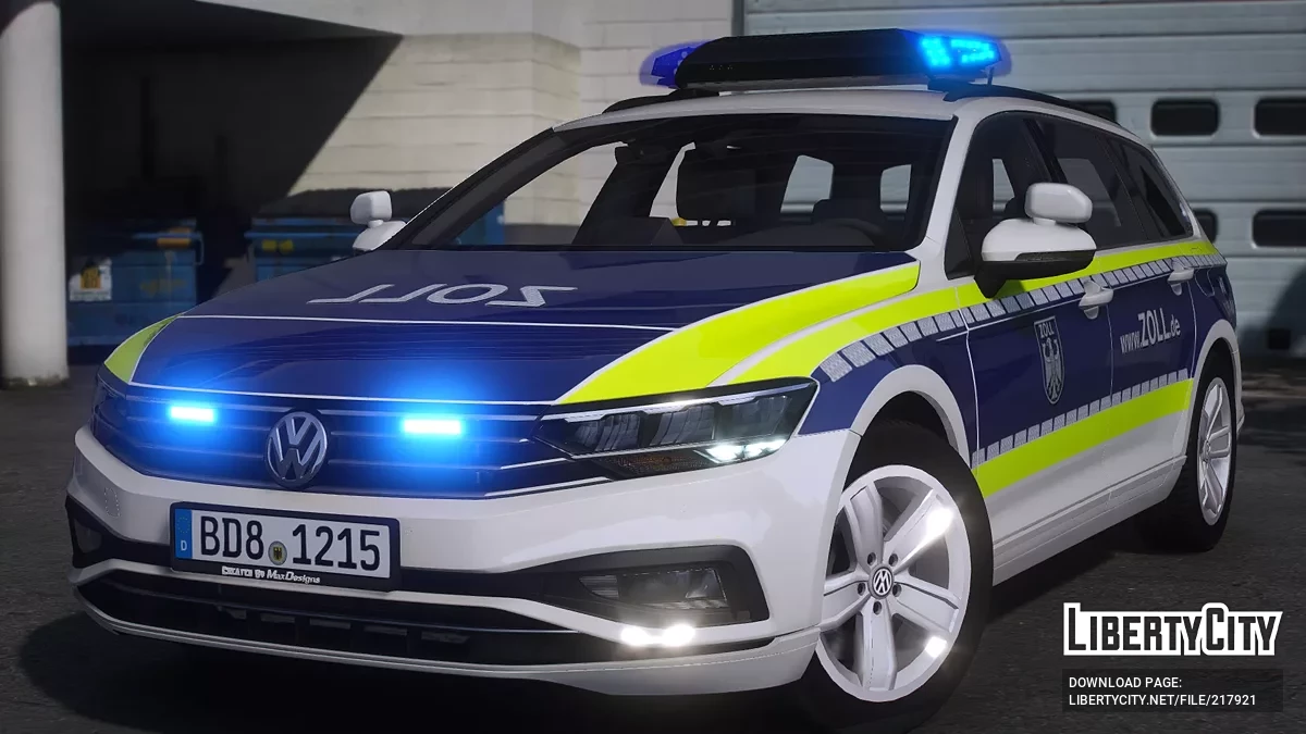 Volkswagen Passat B8 Facelift FuStw Zoll / GTA 5