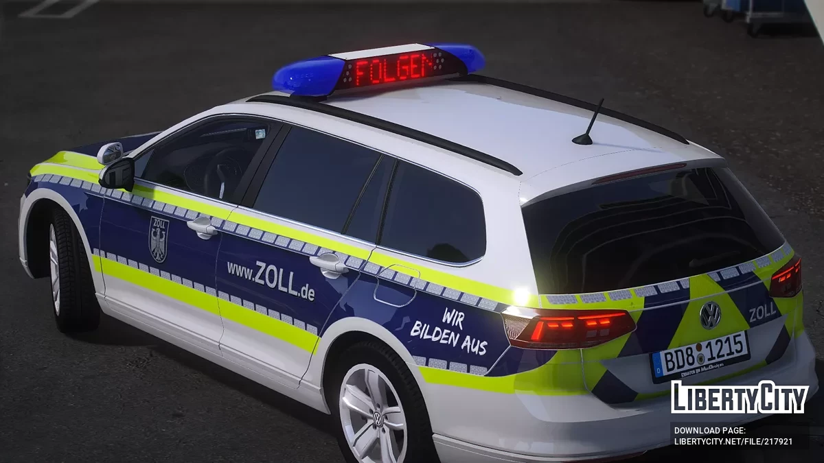 Volkswagen Passat B8 Facelift FuStw Zoll / GTA 5