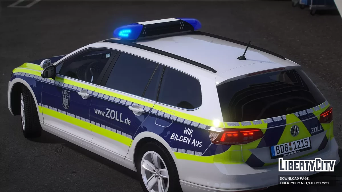 Volkswagen Passat B8 Facelift FuStw Zoll / GTA 5