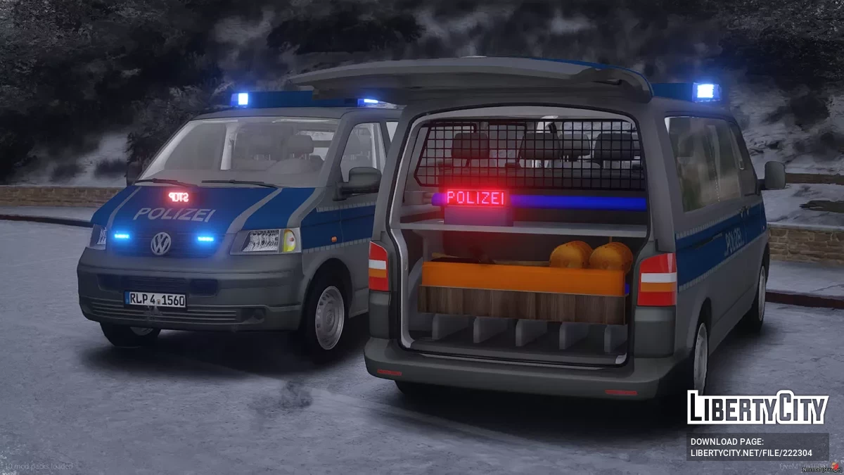 Volkswagen T5 Polizei Rheinland Pfalz / GTA 5