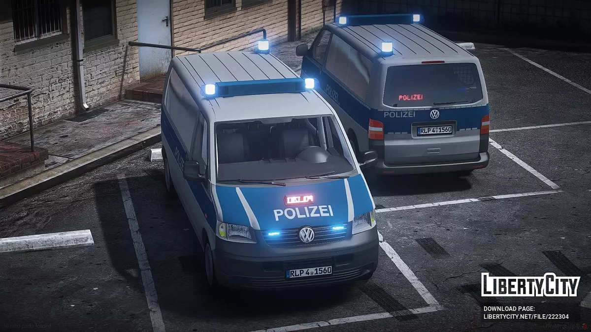 Volkswagen T5 Polizei Rheinland Pfalz / GTA 5