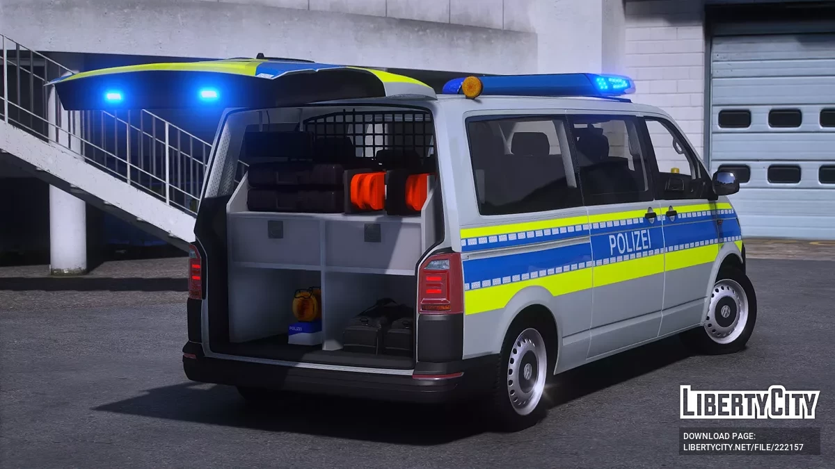 Volkswagen Transporter T6 LR Polizei Niedersachsen FuStw / GTA 5
