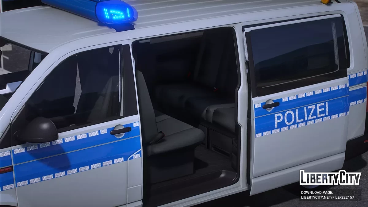 Volkswagen Transporter T6 LR Polizei Niedersachsen FuStw / GTA 5
