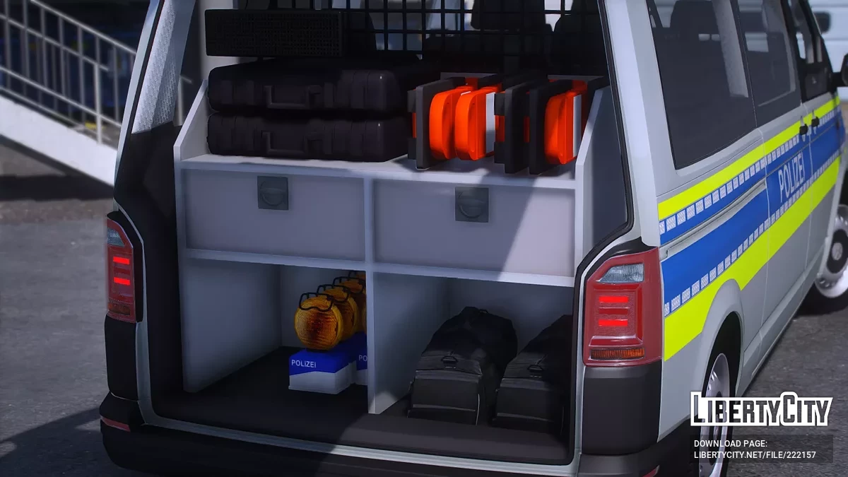 Volkswagen Transporter T6 LR Polizei Niedersachsen FuStw / GTA 5