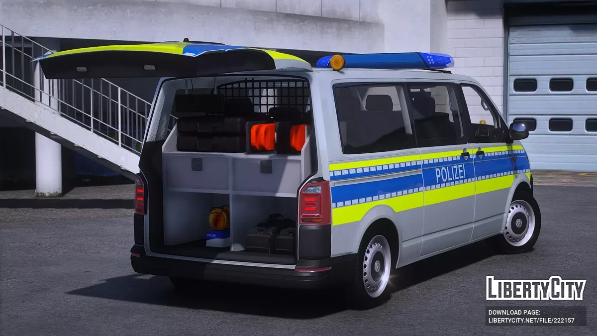 Volkswagen Transporter T6 LR Polizei Niedersachsen FuStw / GTA 5