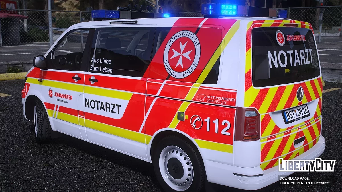 Volkswagen Transporter T6 Johanniter Bärenstein / GTA 5