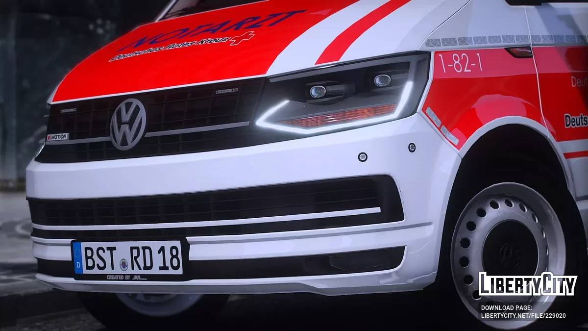 Volkswagen Transporter T6 NEF Der Stadt Bärenstein / GTA 5