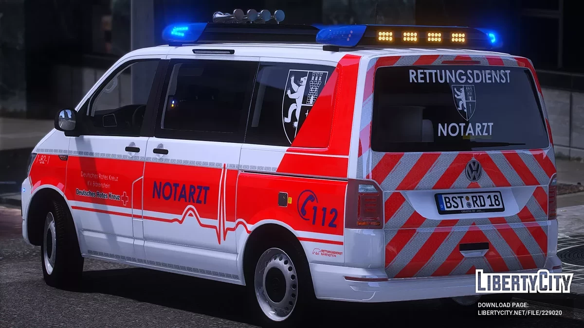 Volkswagen Transporter T6 NEF Der Stadt Bärenstein / GTA 5