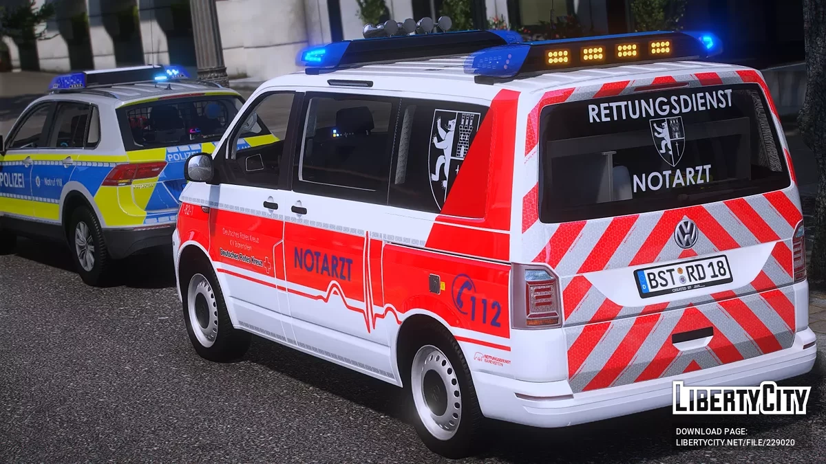 Volkswagen Transporter T6 NEF Der Stadt Bärenstein / GTA 5
