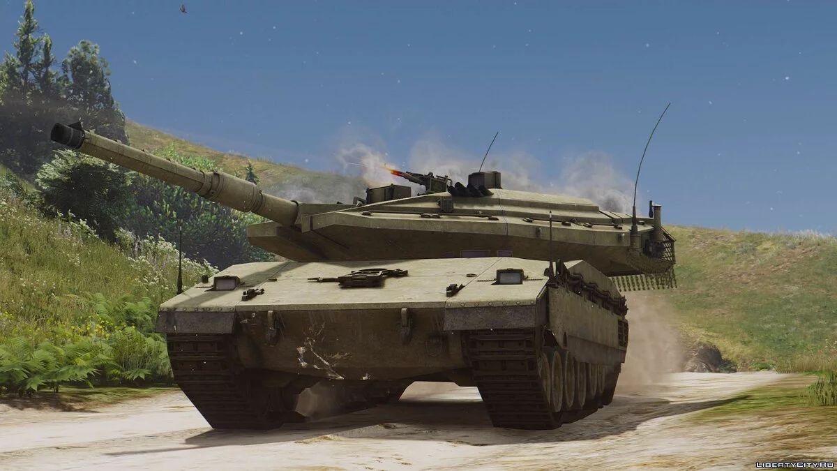Merkava Mk.IV Israeli MBT [Custom weapons | Add-On] / GTA 5