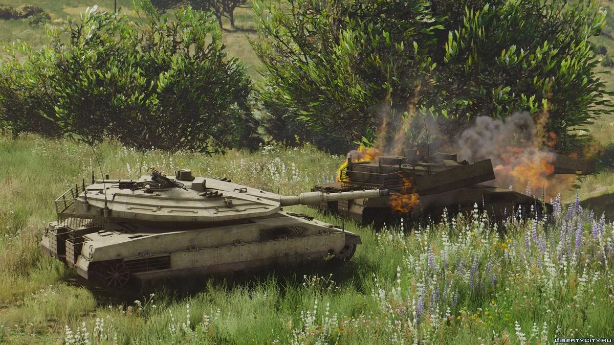 Merkava Mk.IV Israeli MBT [Custom weapons | Add-On] / GTA 5