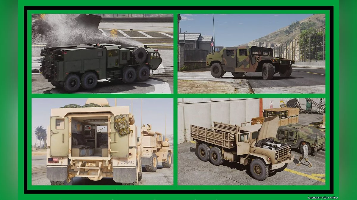 US: Ground Vehicles Military [Add-On] Pack 1.2 / GTA 5