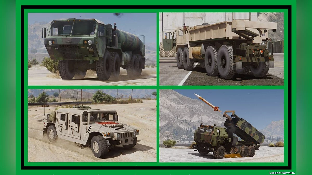 US: Ground Vehicles Military [Add-On] Pack 1.2 / GTA 5