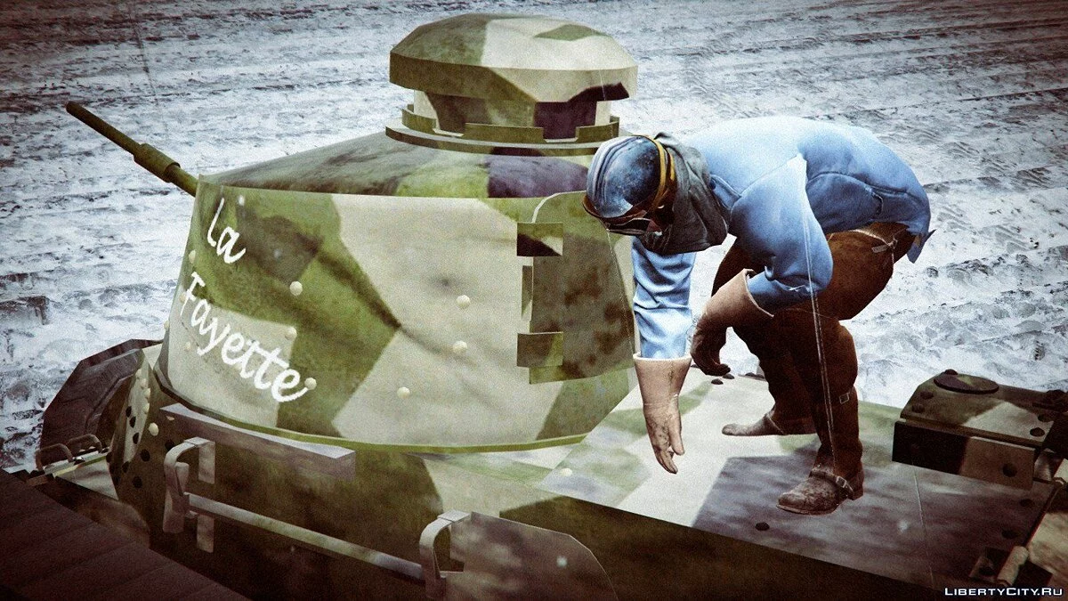 FT 17 Tank Camouflage retexture Insigna + Tankist 1.0 / GTA 5