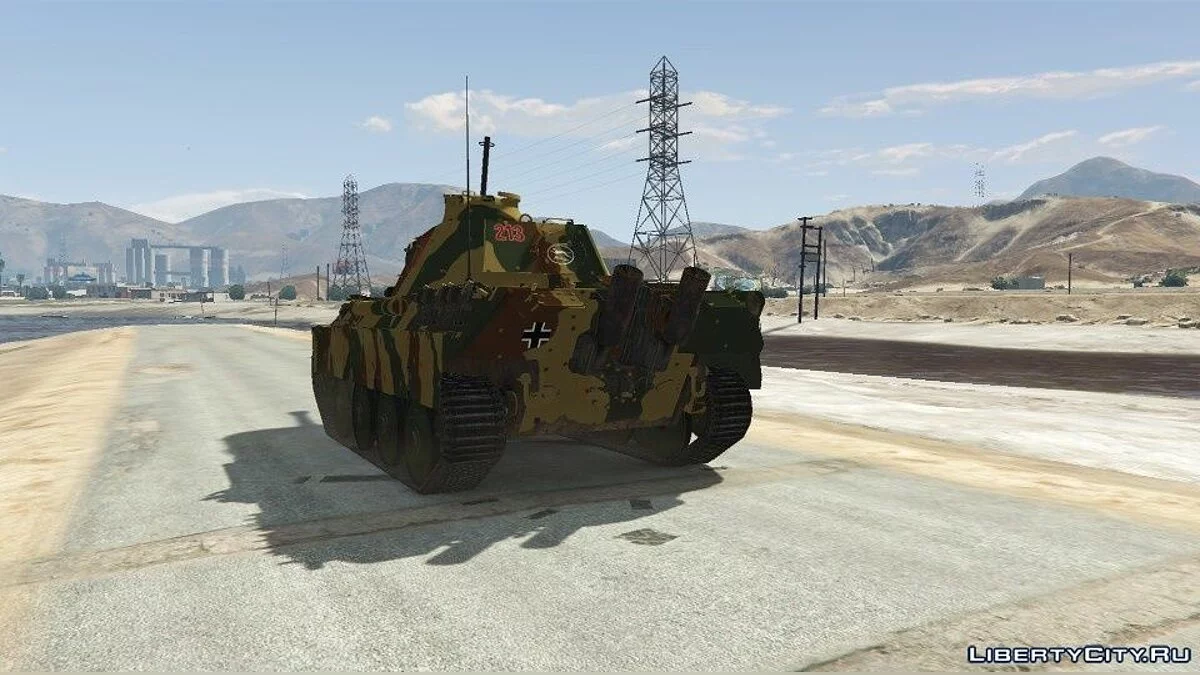 Новая раскраска для танка Panther Ausf G № 213 / GTA 5