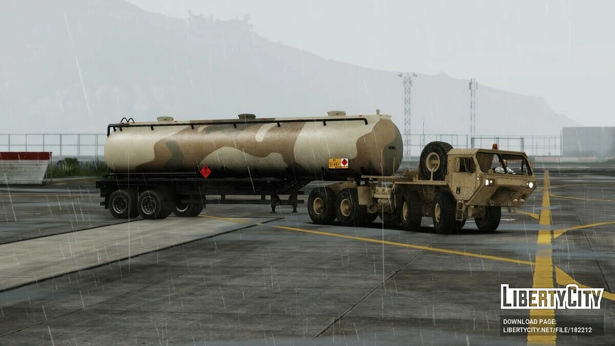 Скачать M983 HEMTT with Patriot Missile Trailers [Add-On] 1.0 для GTA 5