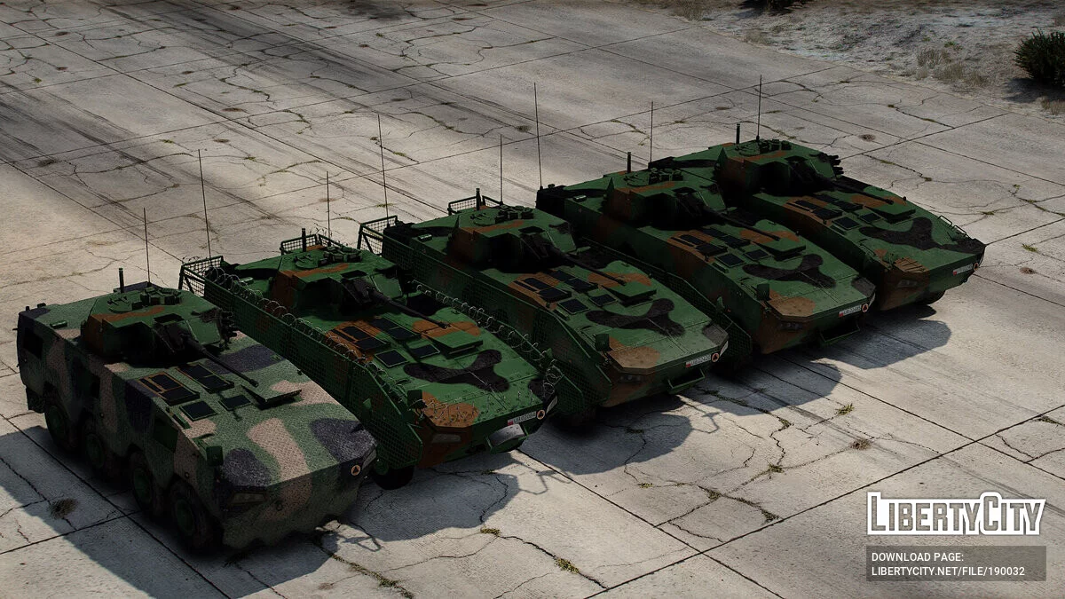 KTO Rosomak Polish Army [LODs | Add-On] 1.0 / GTA 5