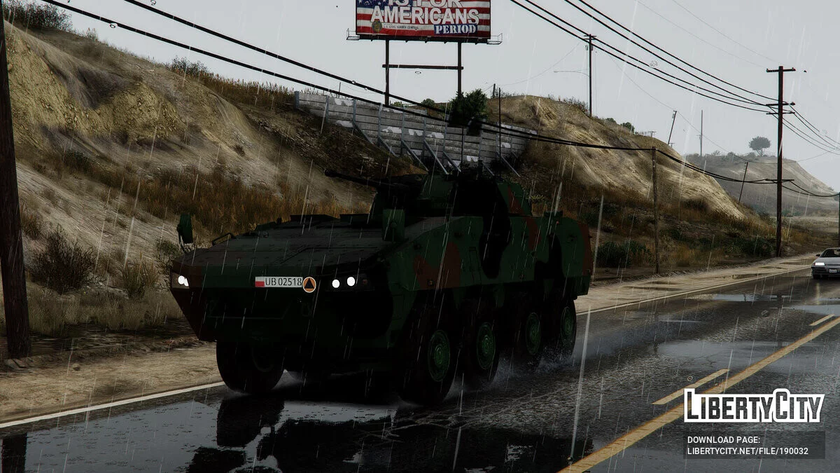 KTO Rosomak Polish Army [LODs | Add-On] 1.0 / GTA 5