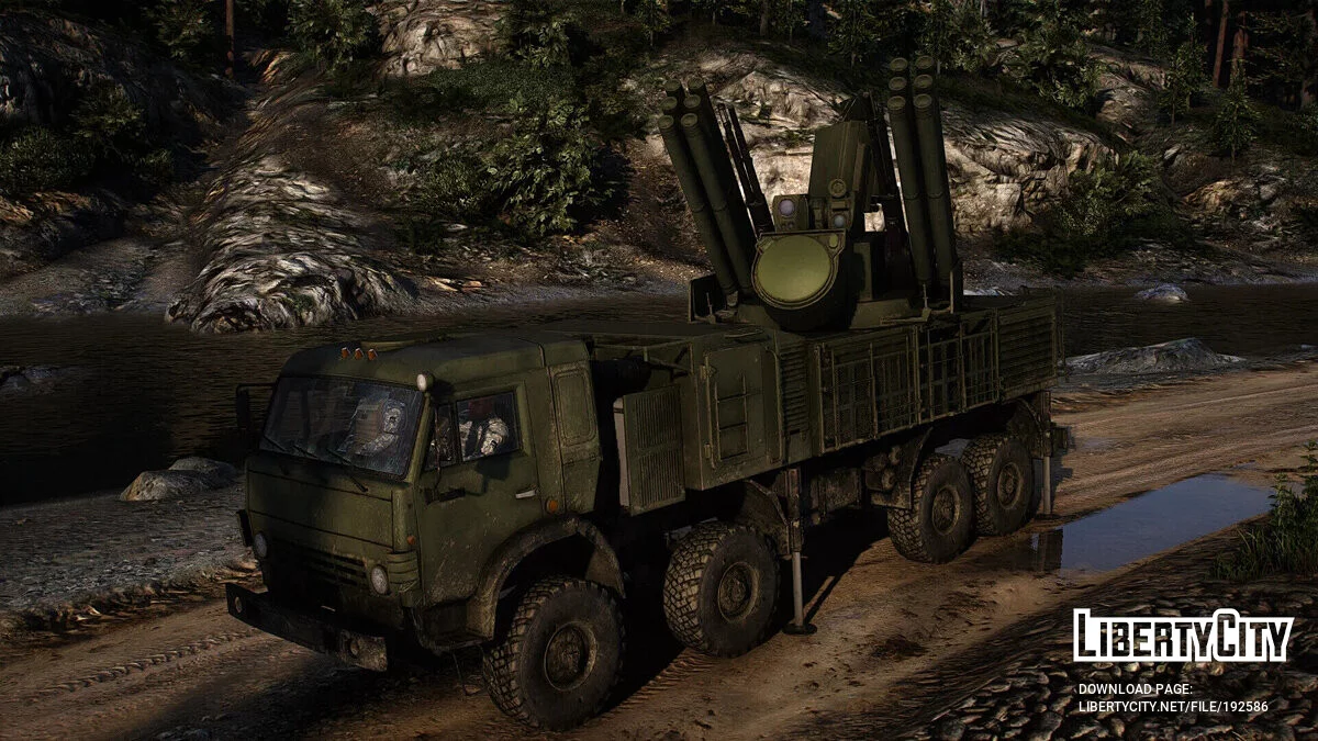 Pantsir-S1 Anti Air Truck [Add-On | LODs] 1.0 / GTA 5