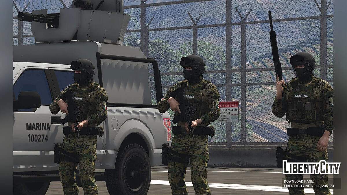 2018 F150 SEMAR Marina / Minigun / MexicoMod [Replace/FiveM] / GTA 5